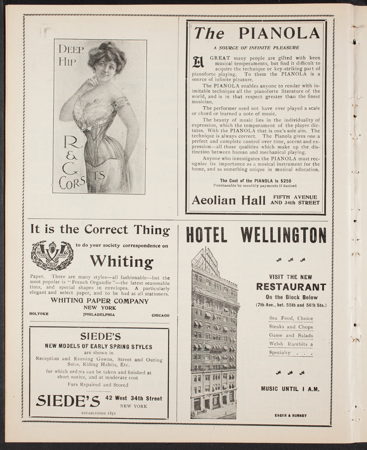 Wetzler Symphony Orchestra, February 24, 1903, program page 6