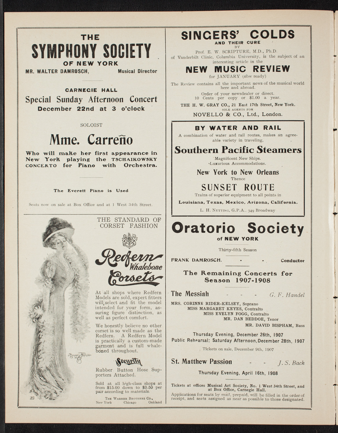 Symphony Concert for Young People, December 21, 1907, program page 2