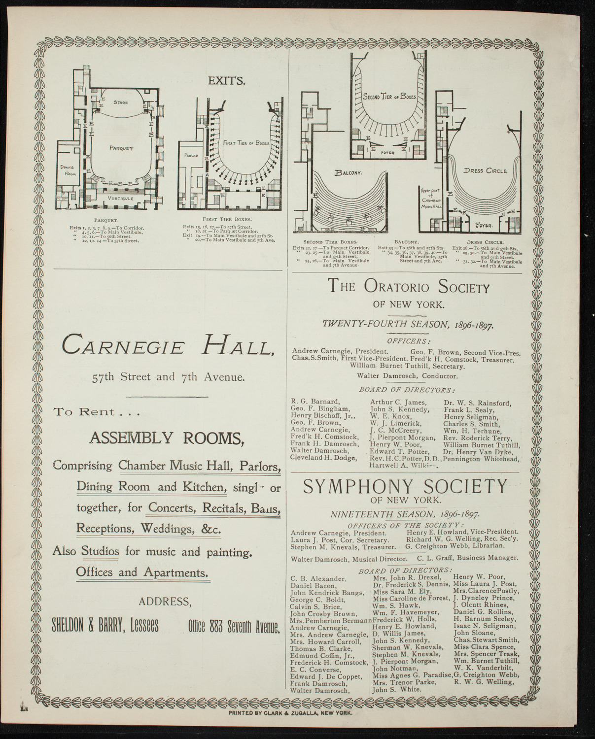 Musical Art Society of New York, December 17, 1896, program page 8