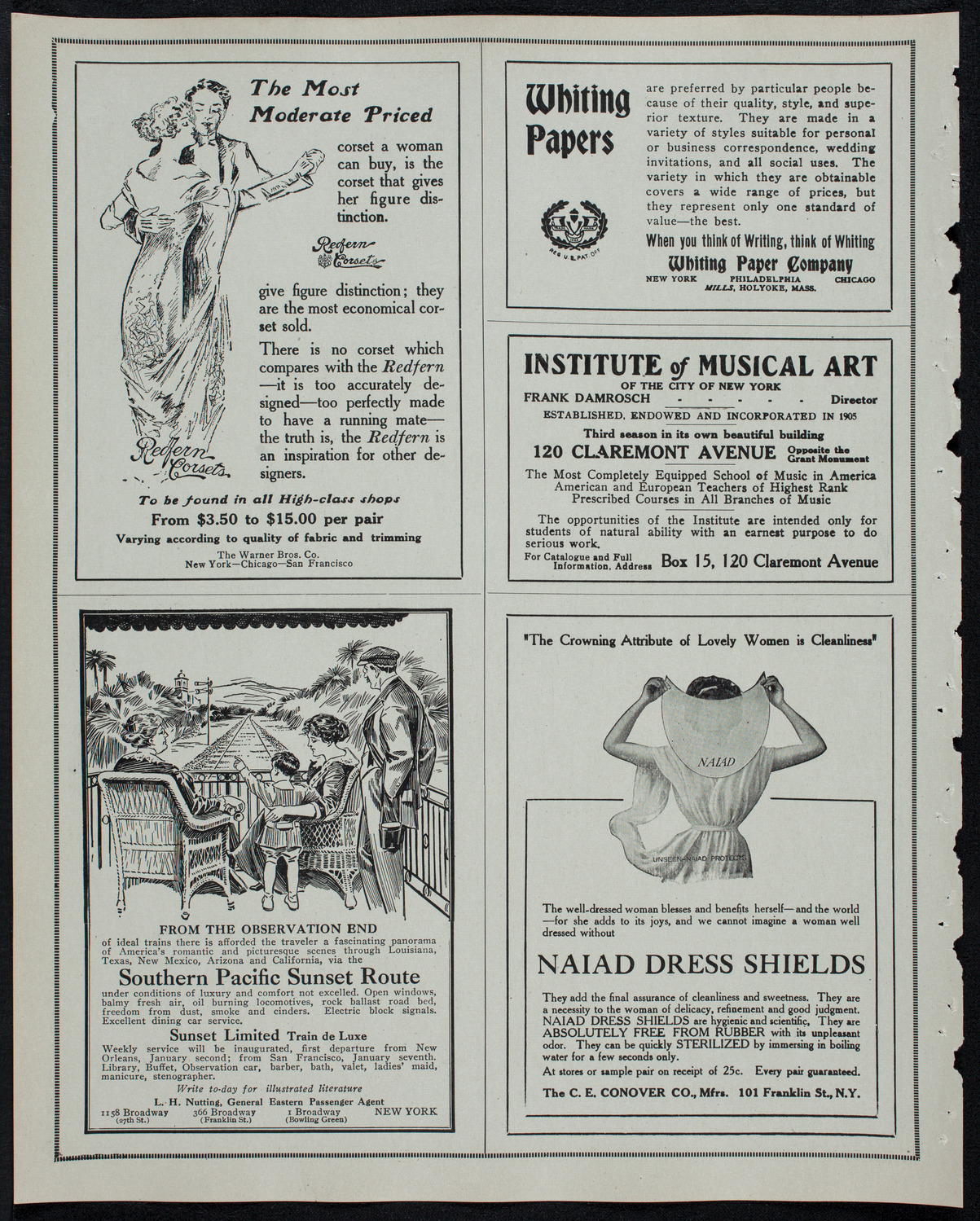 New York Philharmonic, March 9, 1913, program page 2
