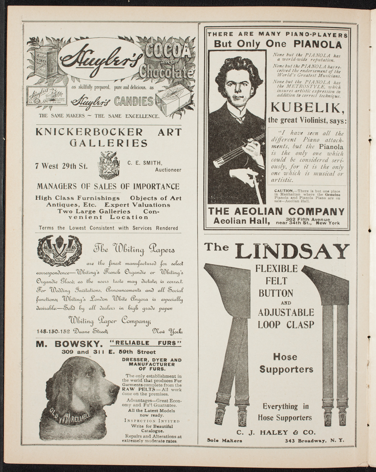 Benefit Concert and Lecture: Society of St. Vincent de Paul, April 22, 1906, program page 6