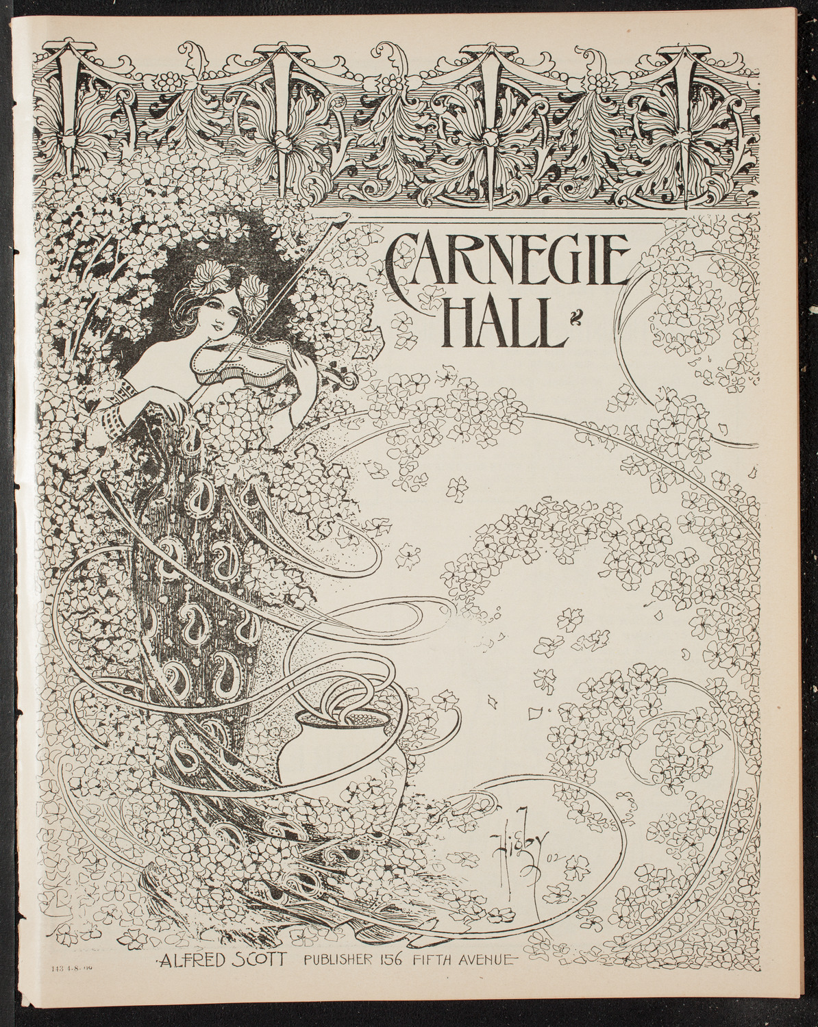 Oratorio Society of New York, April 8, 1909, program page 1