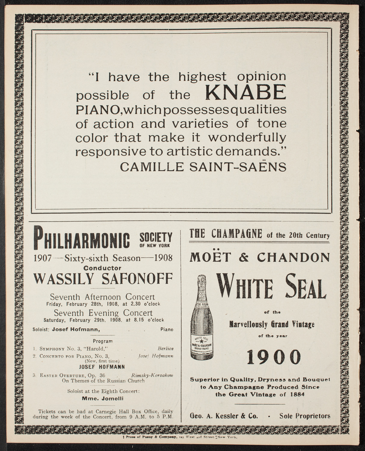The Civic Forum, February 25, 1908, program page 12