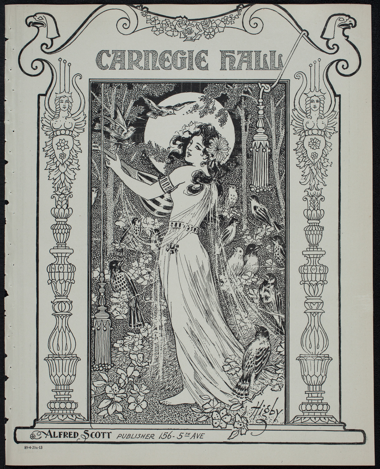People's Symphony Concert, April 20, 1913, program page 1