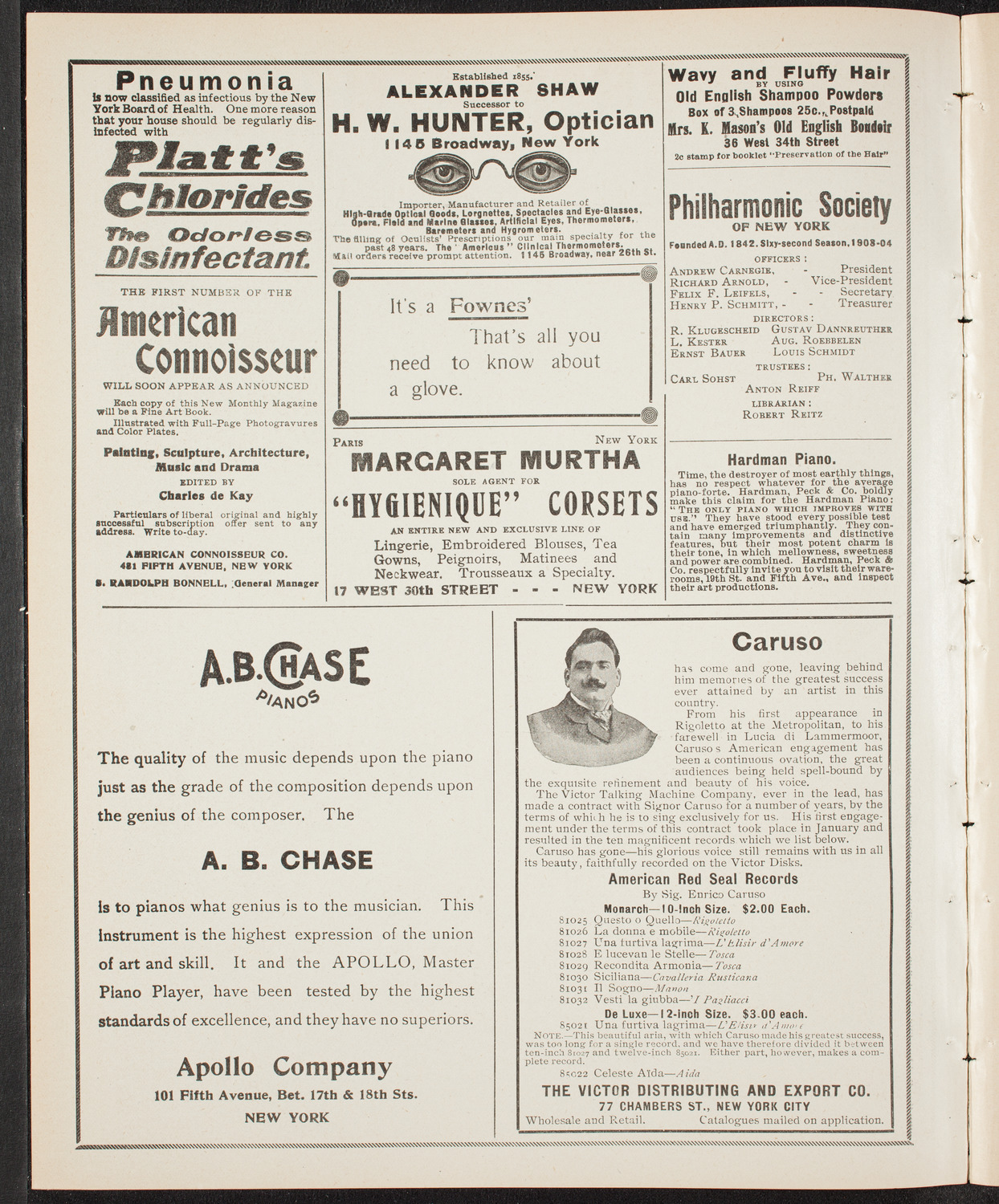 Alfred Reisenauer, Piano, April 17, 1904, program page 2