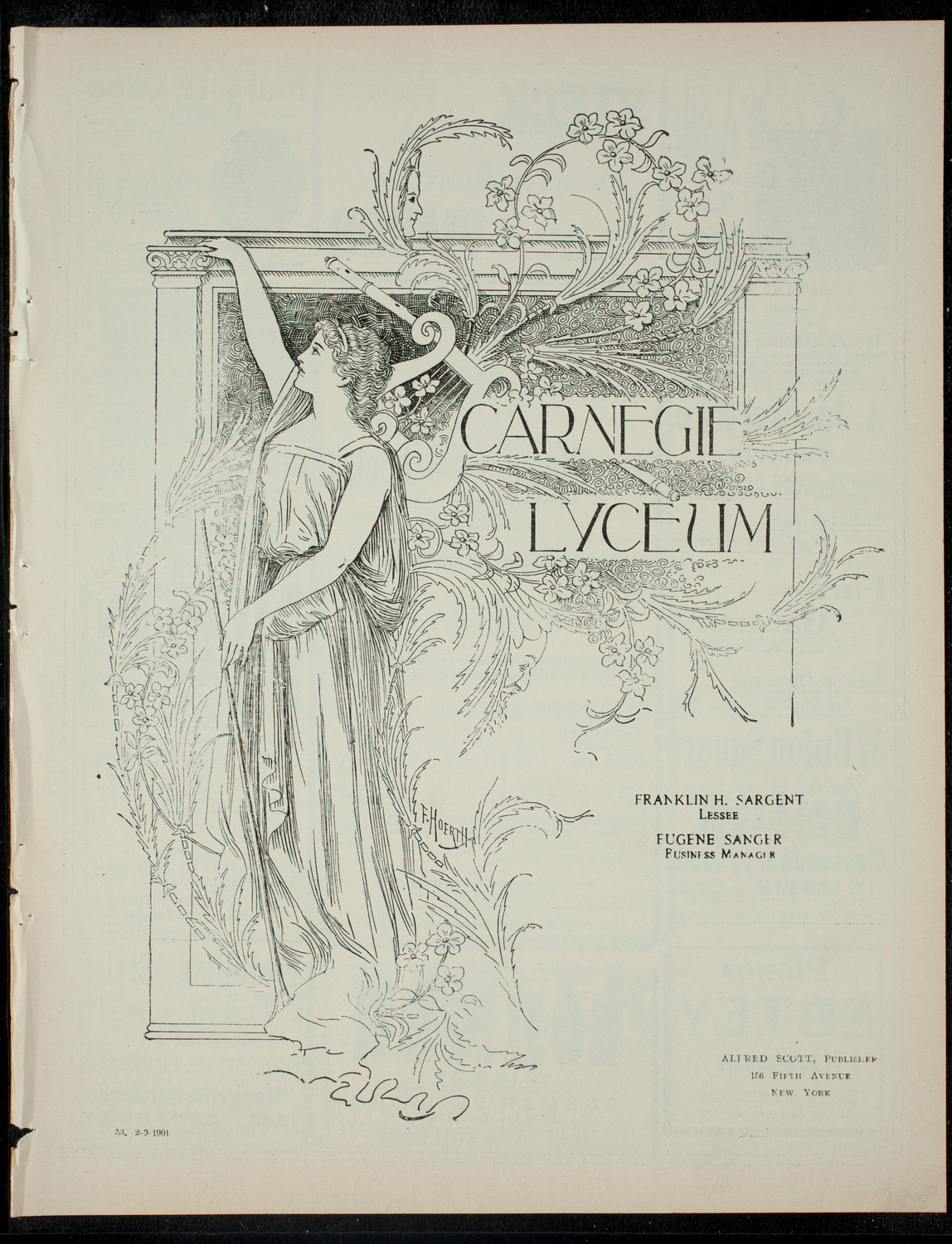 The Children's Theatre, February 9, 1901, program page 1