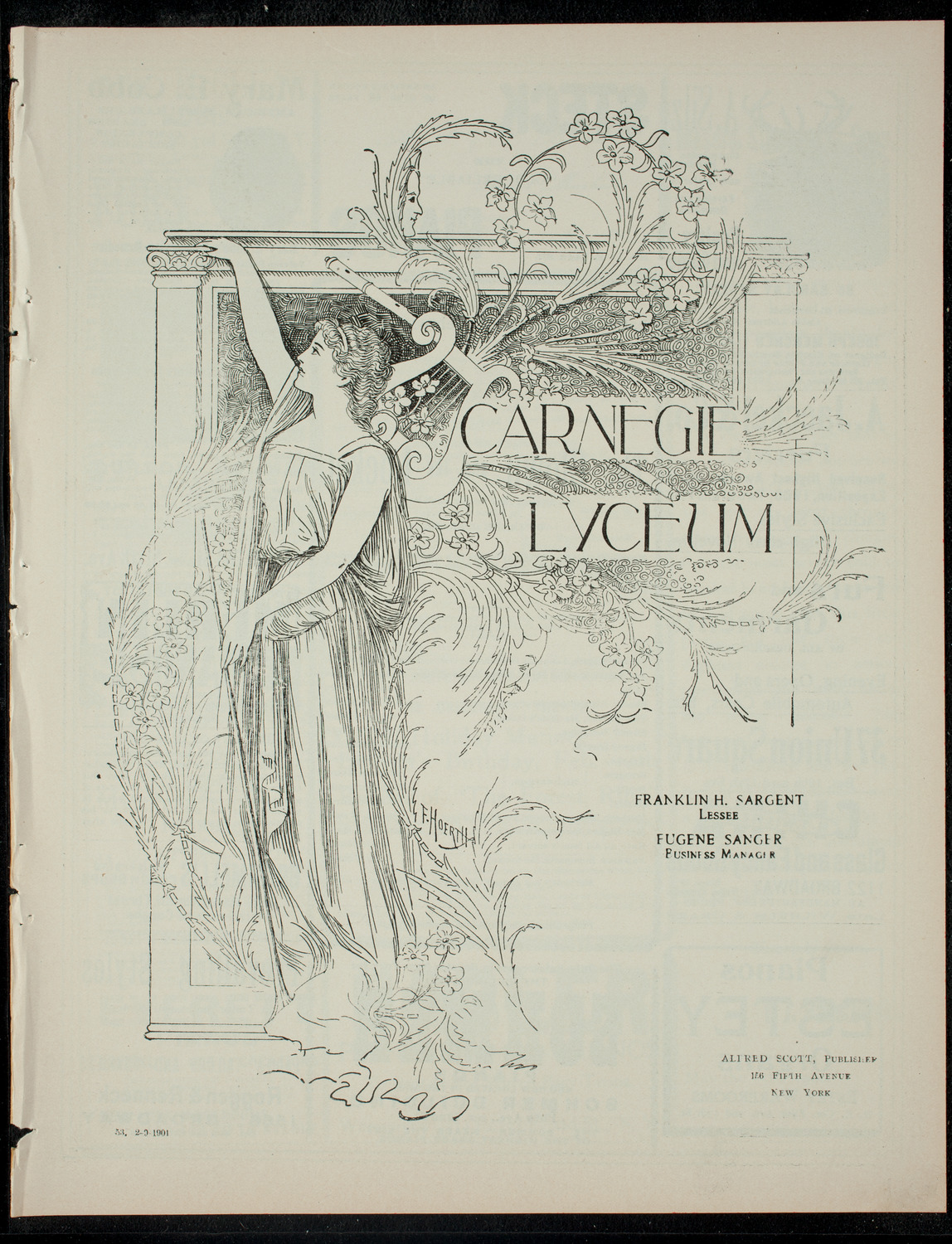 The Children's Theatre, February 9, 1901, program page 1