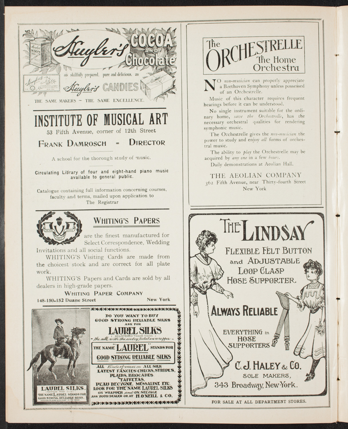 Benefit: Society of St. Vincent de Paul, March 24, 1907, program page 6