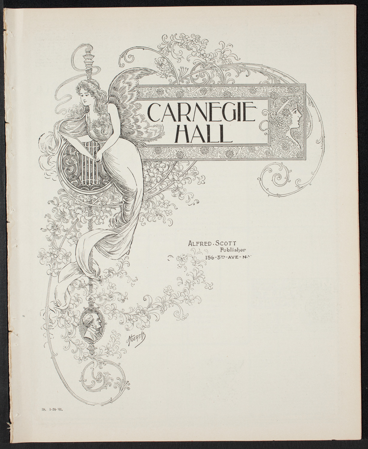 Marquis de Sousa with Martinus Sieveking and Orchestra, January 24, 1901, program page 1