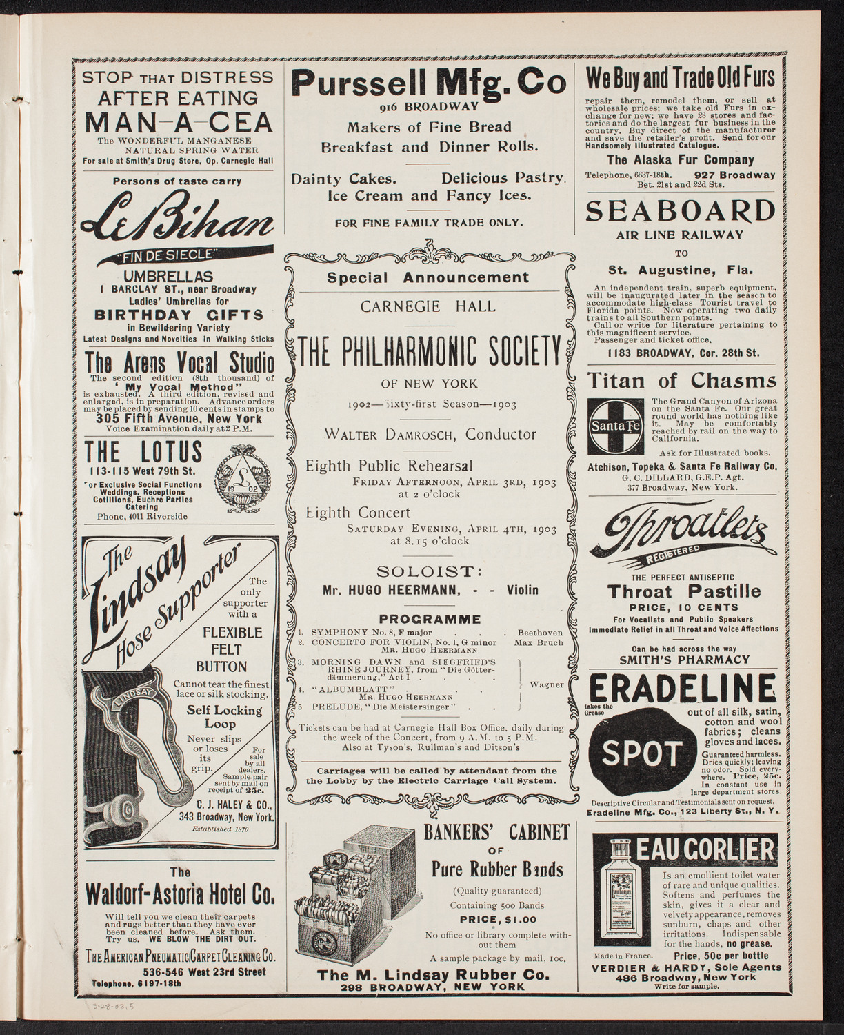 Symphony Concert for Young People, March 28, 1903, program page 9