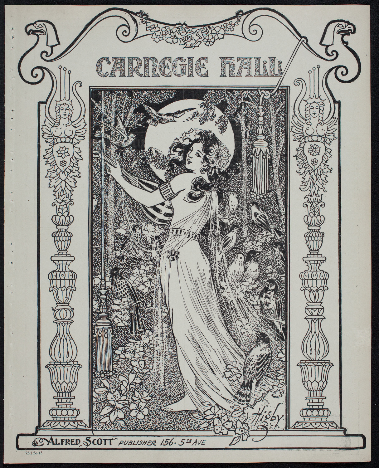 New York Philharmonic, January 2, 1913, program page 1