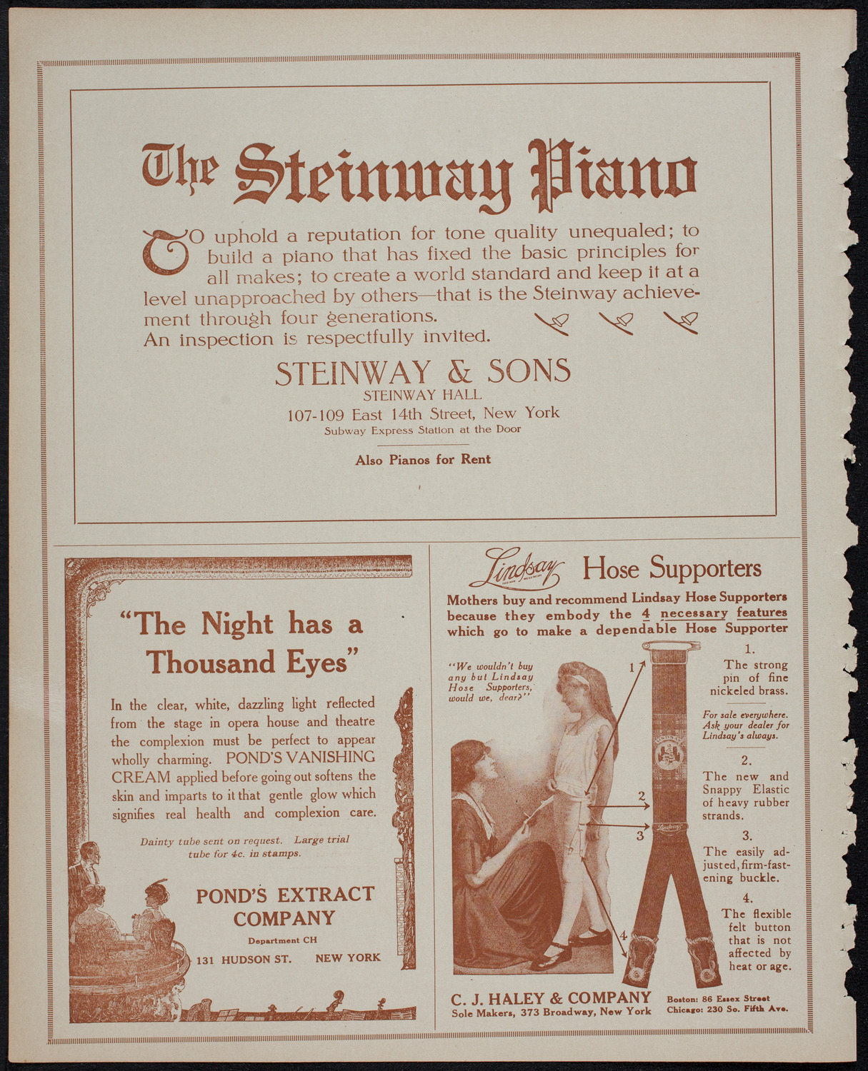 Eleanor Spencer, Piano, November 11, 1913, program page 4
