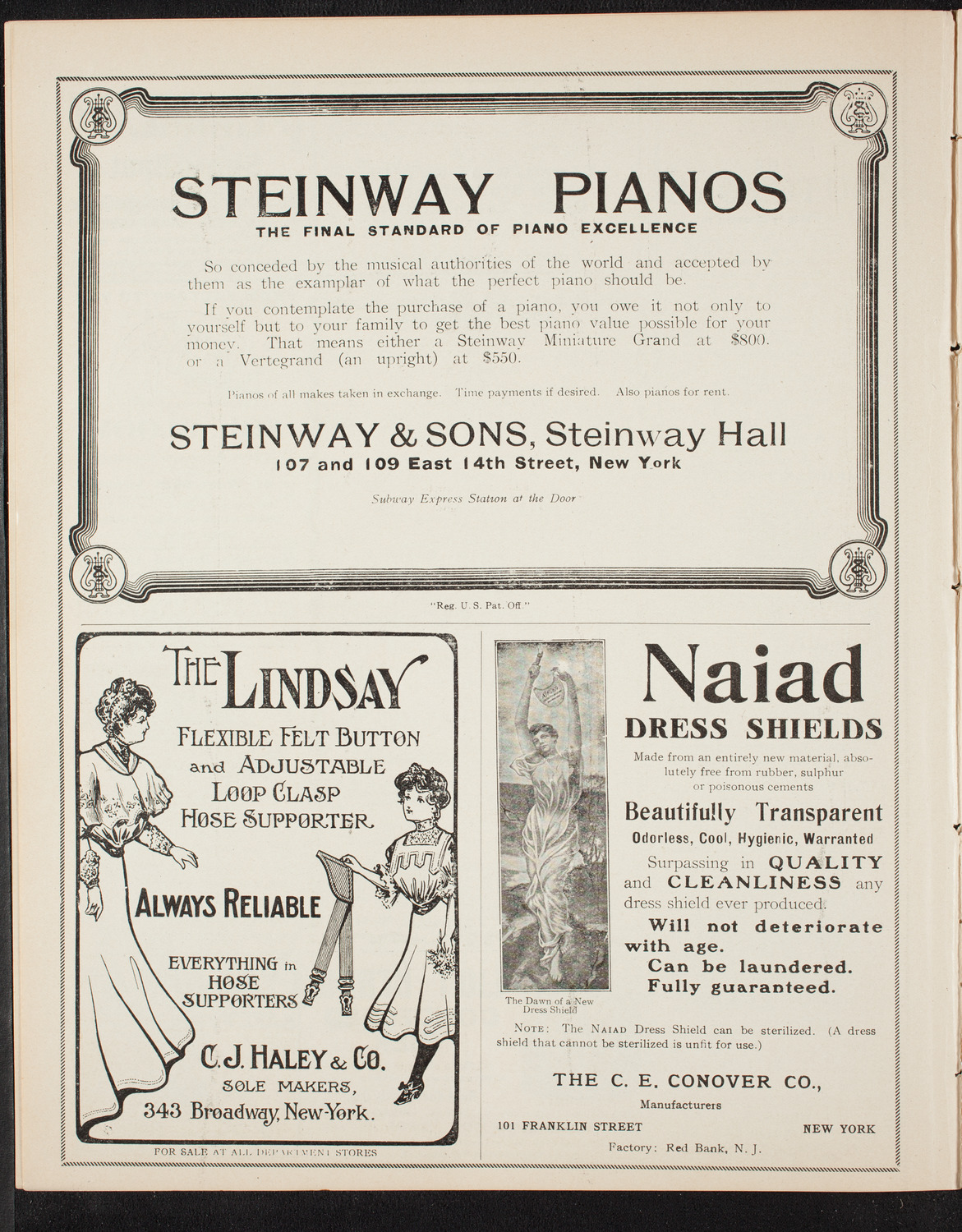 Oratorio Society of New York, December 28, 1907, program page 4