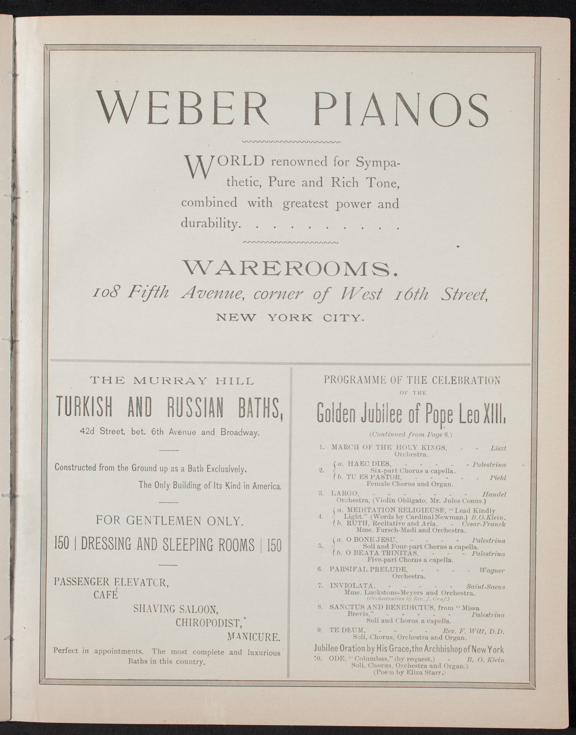 Lecture by Russell H. Cromwell, January 26, 1893, program page 7