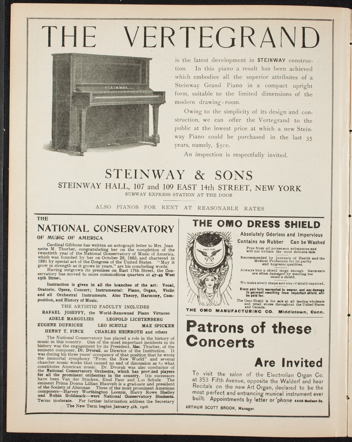 Russian Symphony Society of New York, April 7, 1906, program page 4