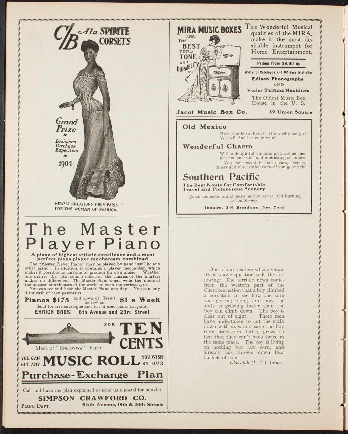 Elmendorf Lecture: Sahara, March 11, 1906, program page 8