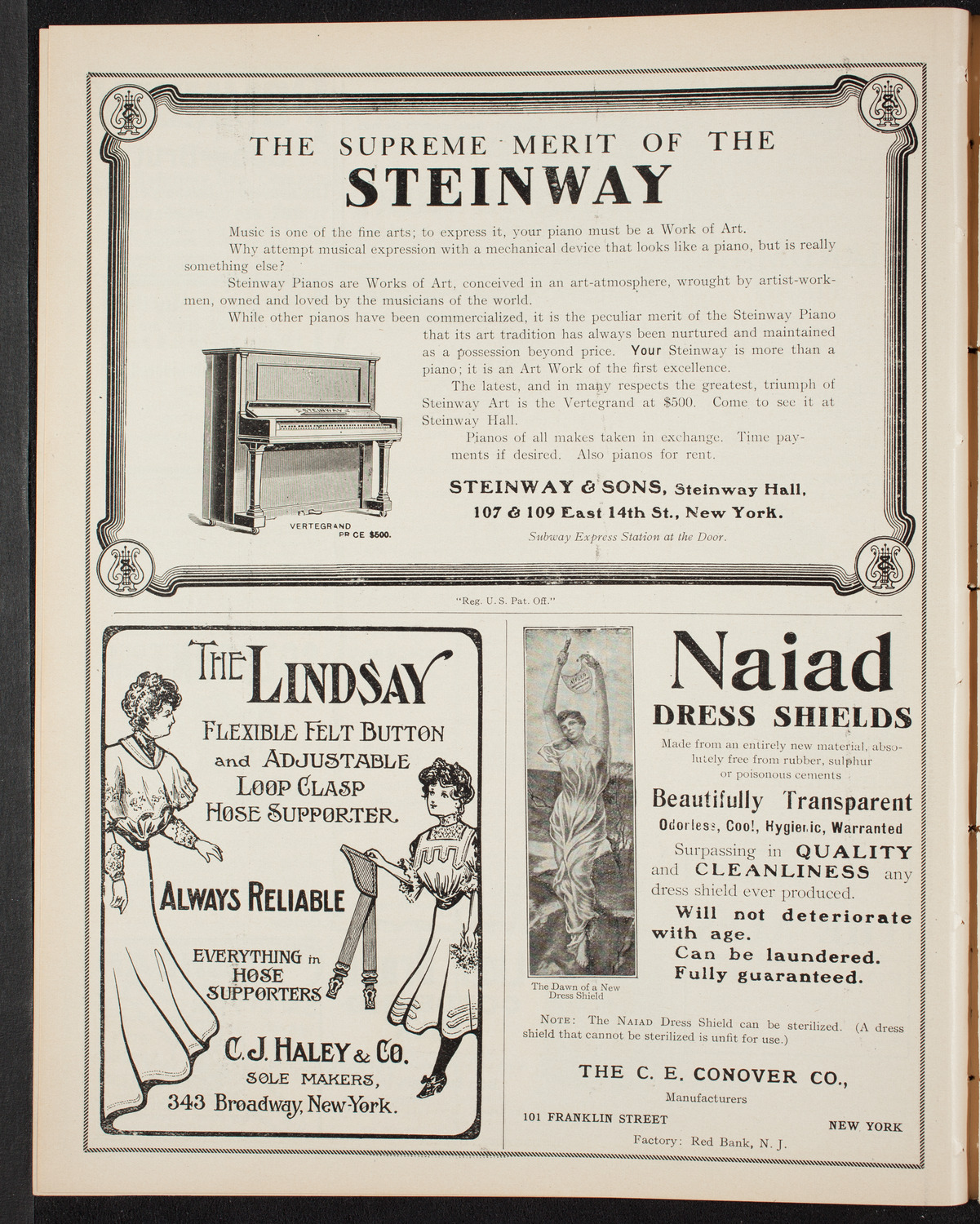 Knights of Columbus Discovery Day Celebration, October 13, 1907, program page 4