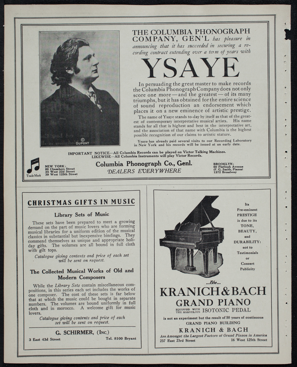 New York Philharmonic, January 2, 1913, program page 6