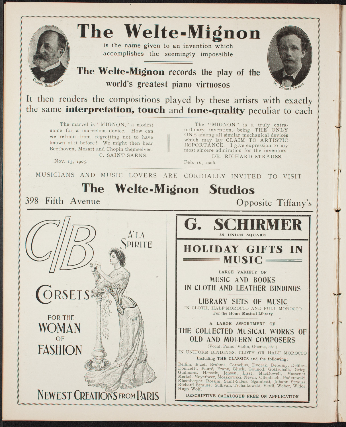 New York Philharmonic, December 1, 1906, program page 8