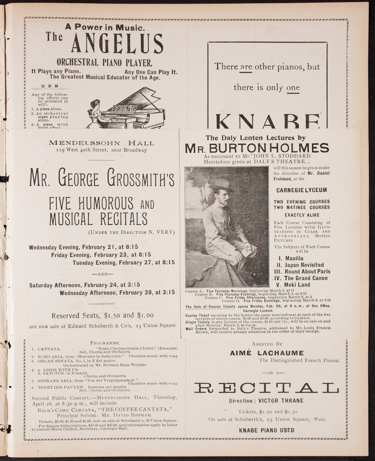 Benefit: Dewey Arch Fund, February 6, 1900, program page 7