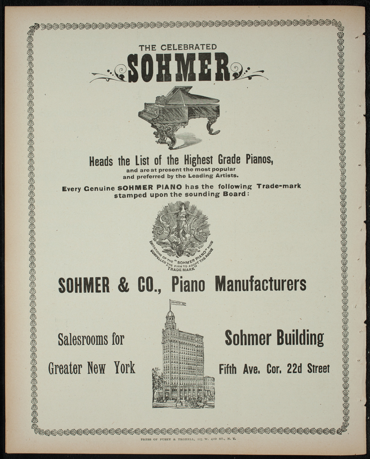 Comparative Literature Society Saturday Morning Conference, February 18, 1899, program page 8