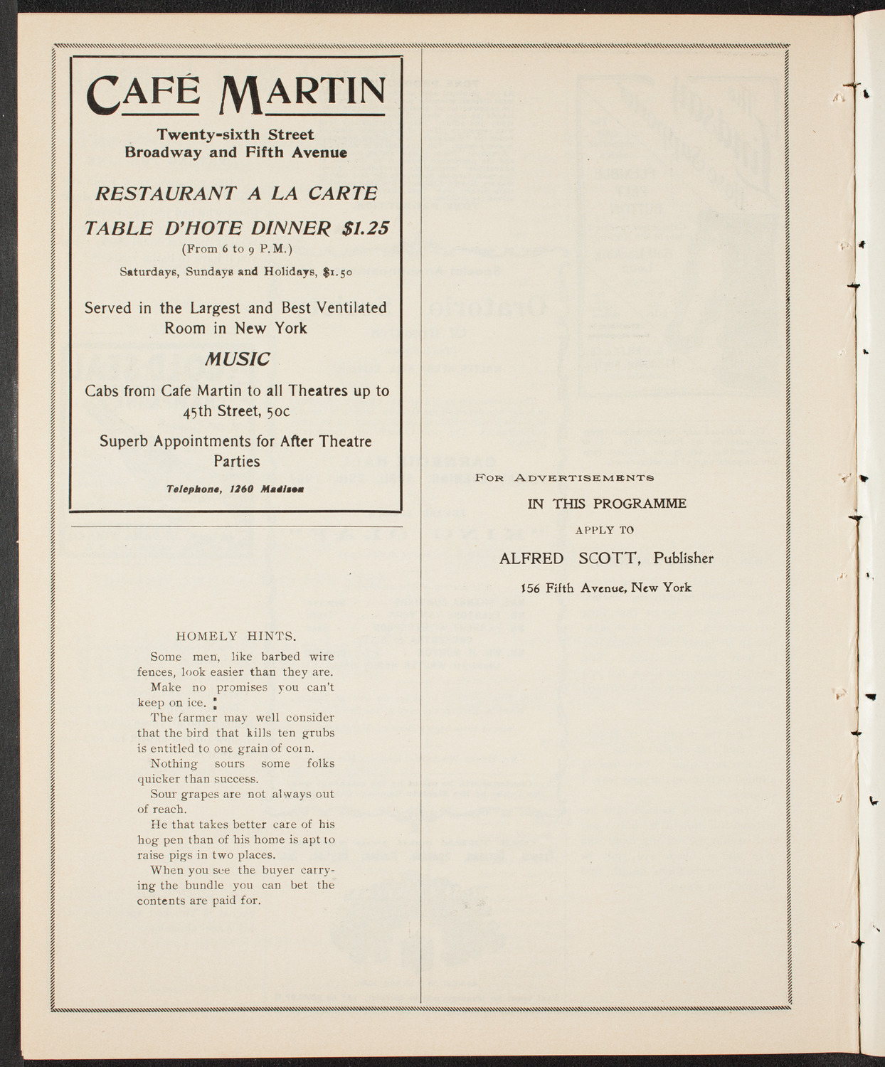 Alfred Reisenauer, Piano, April 17, 1904, program page 10