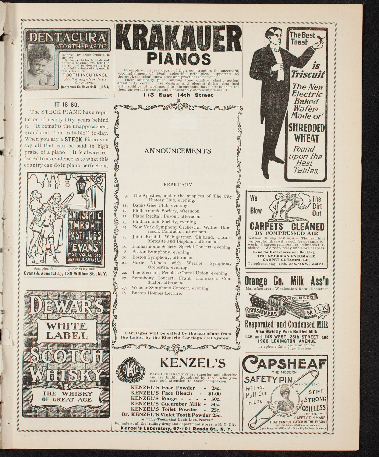 Symphony Concert for Young People, February 6, 1904, program page 3