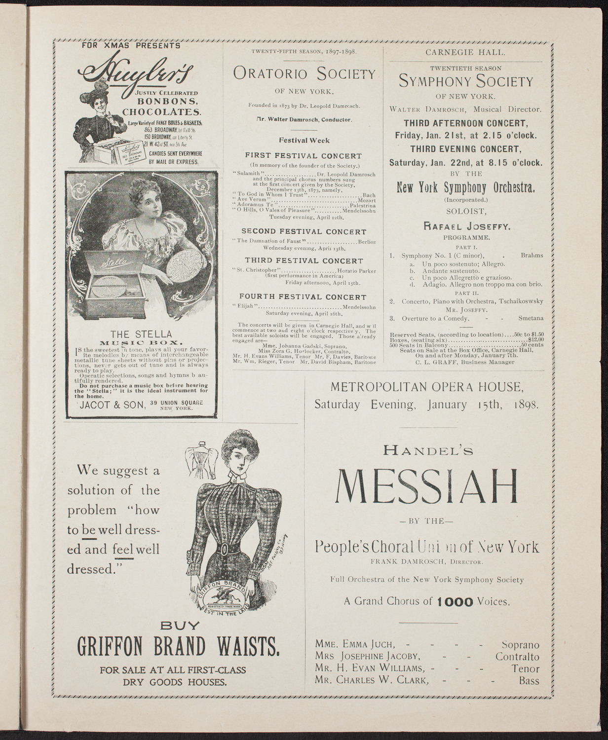 Oratorio Society of New York, December 30, 1897, program page 7