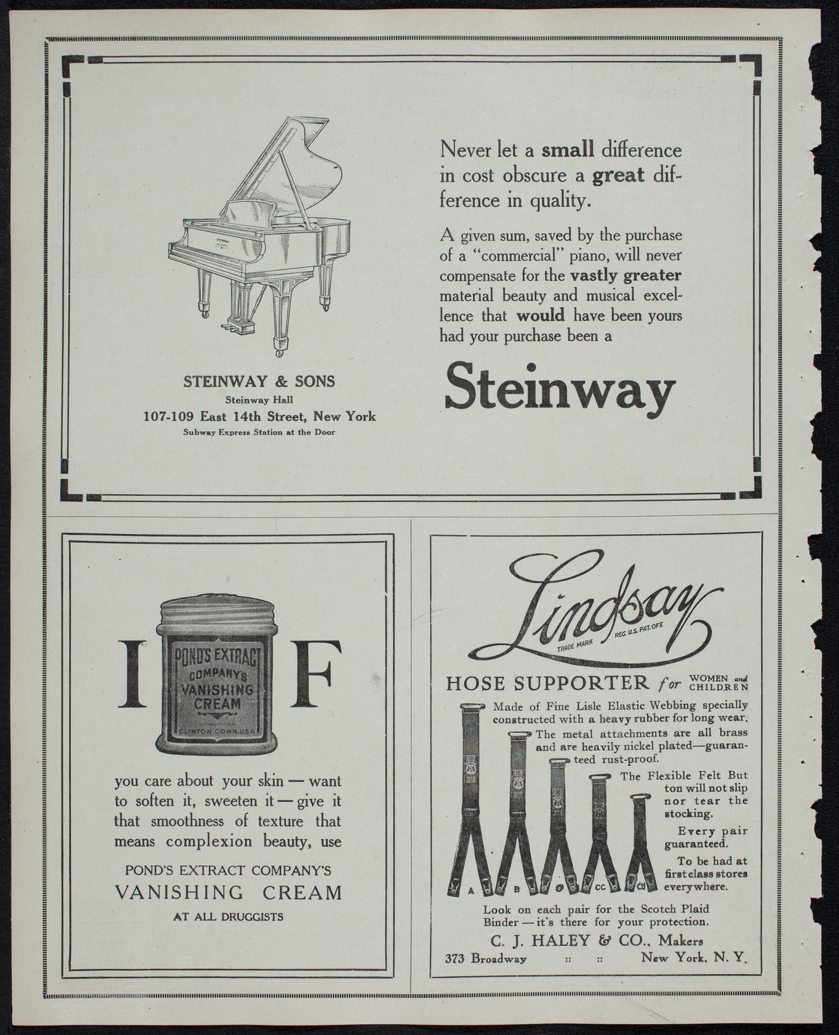 New York Philharmonic, February 23, 1913, program page 4