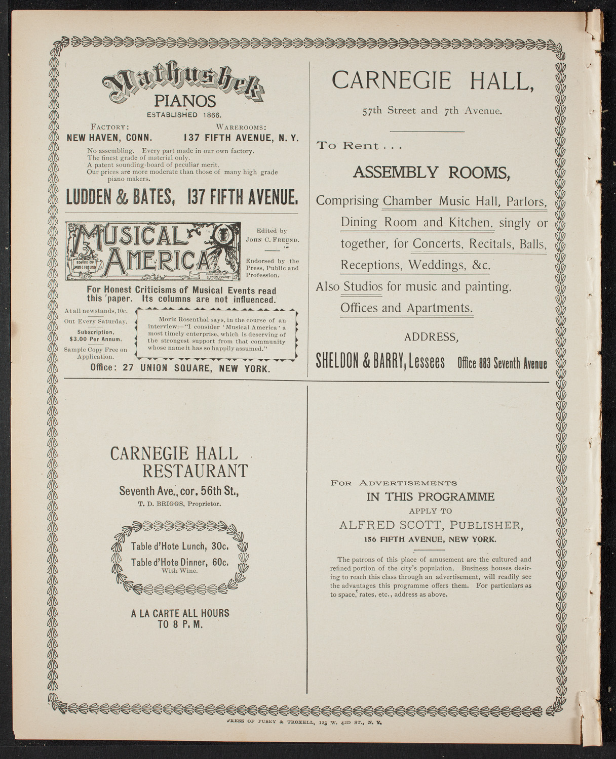 Graduation: Packard's Business College, May 24, 1899, program page 8