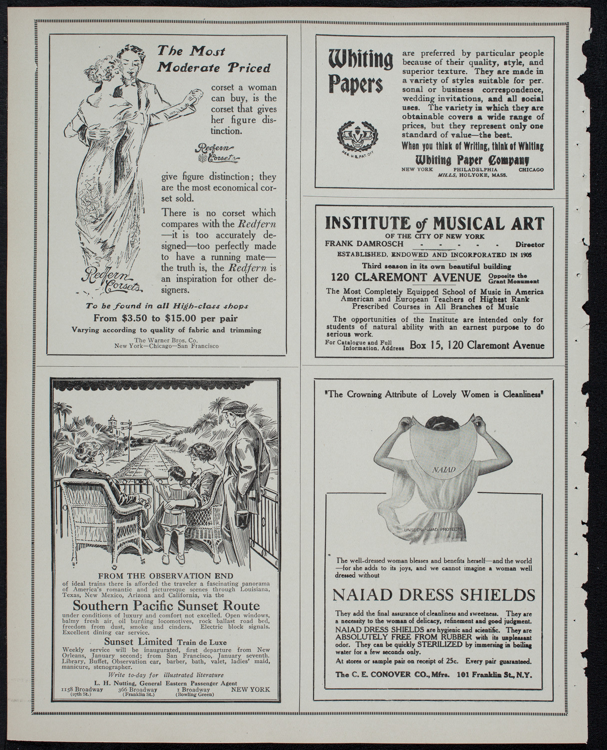 New York Philharmonic, February 7, 1913, program page 2