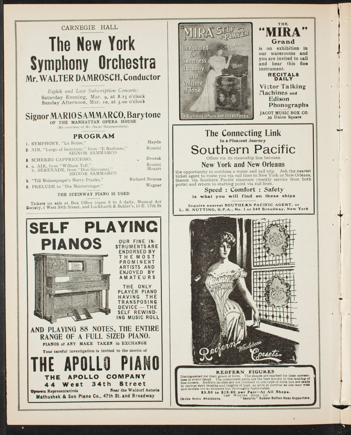 Volpe Symphony Society of New York, March 3, 1907, program page 2