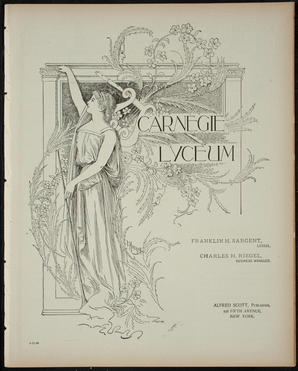 Virgil Piano School Student Recital, May 12, 1899, program page 1