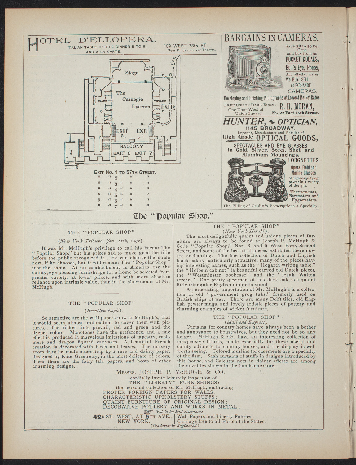 The Students' Club, February 10, 1897, program page 6