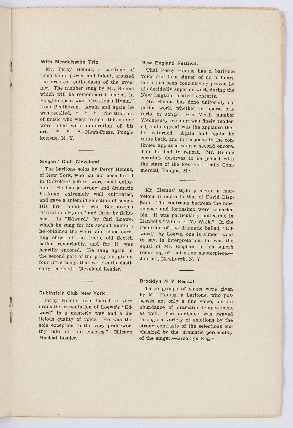 Men's Mass Meeting/ New York Festival Chorus and Orchestra, 1906
