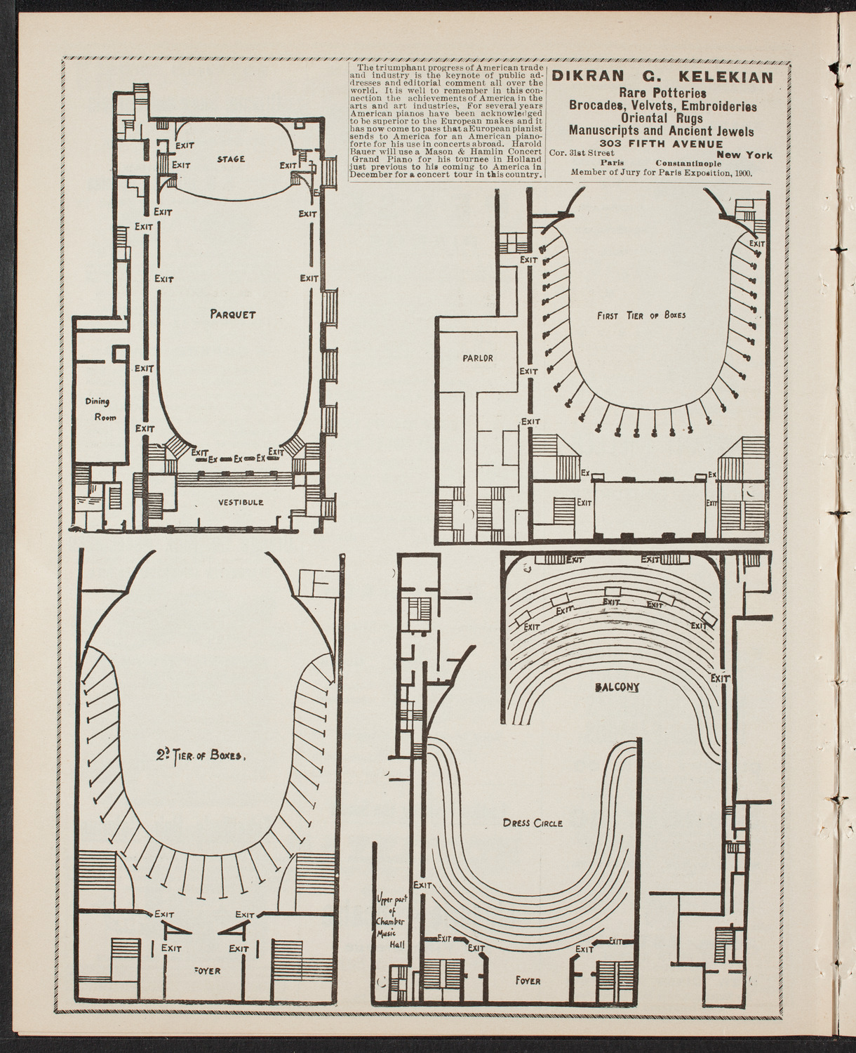 Florizel Reuter and Paur Symphony Orchestra, with Lucy Gates, February 4, 1902, program page 4