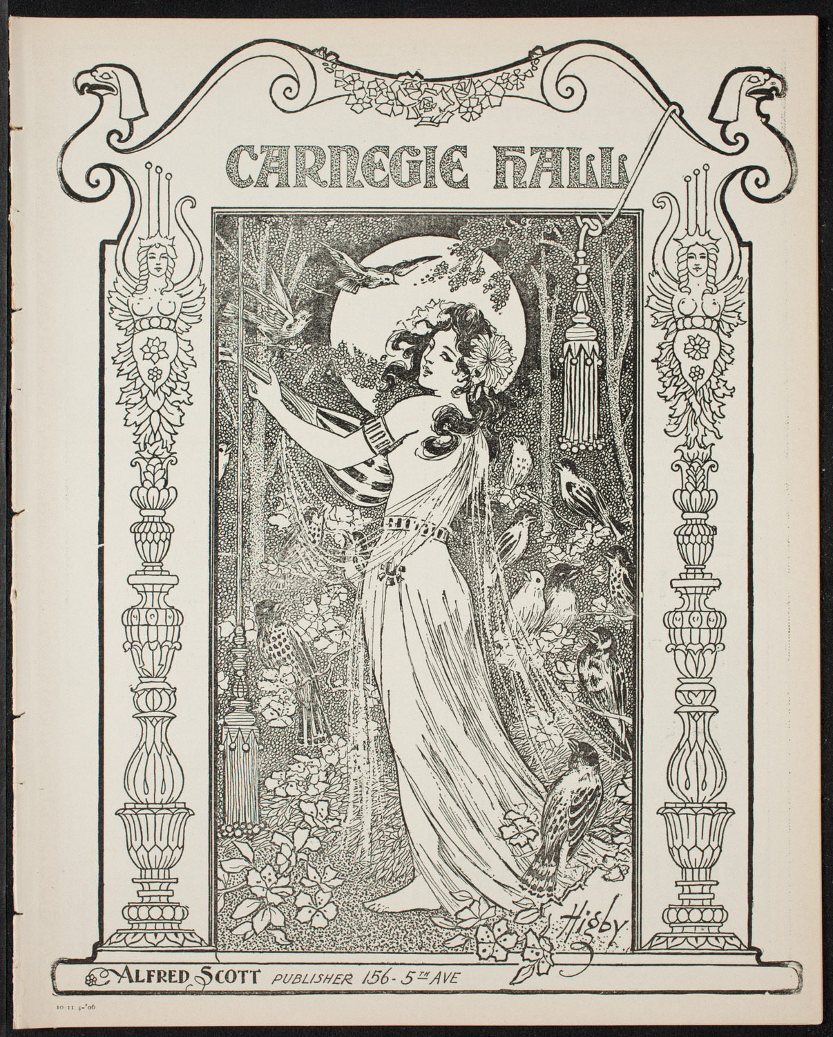 New York Symphony Orchestra, November 4, 1906, program page 1