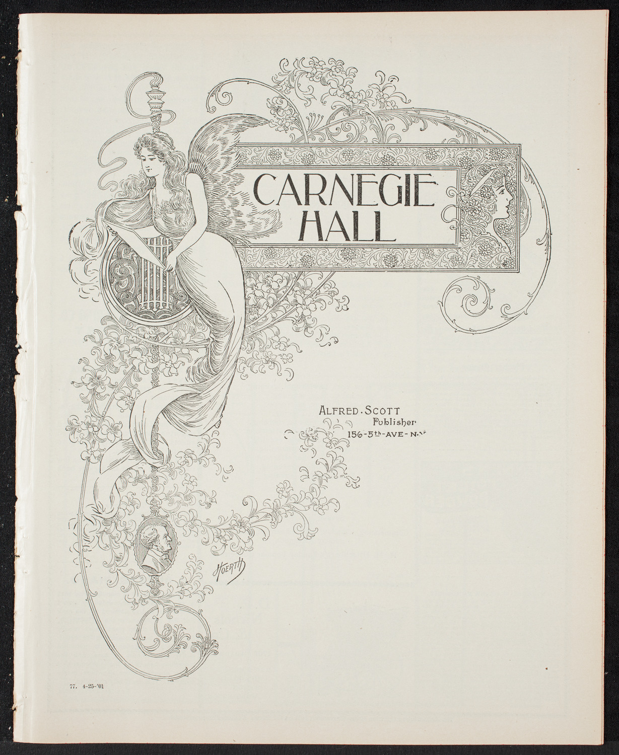 People's Choral Union, April 25, 1901, program page 1