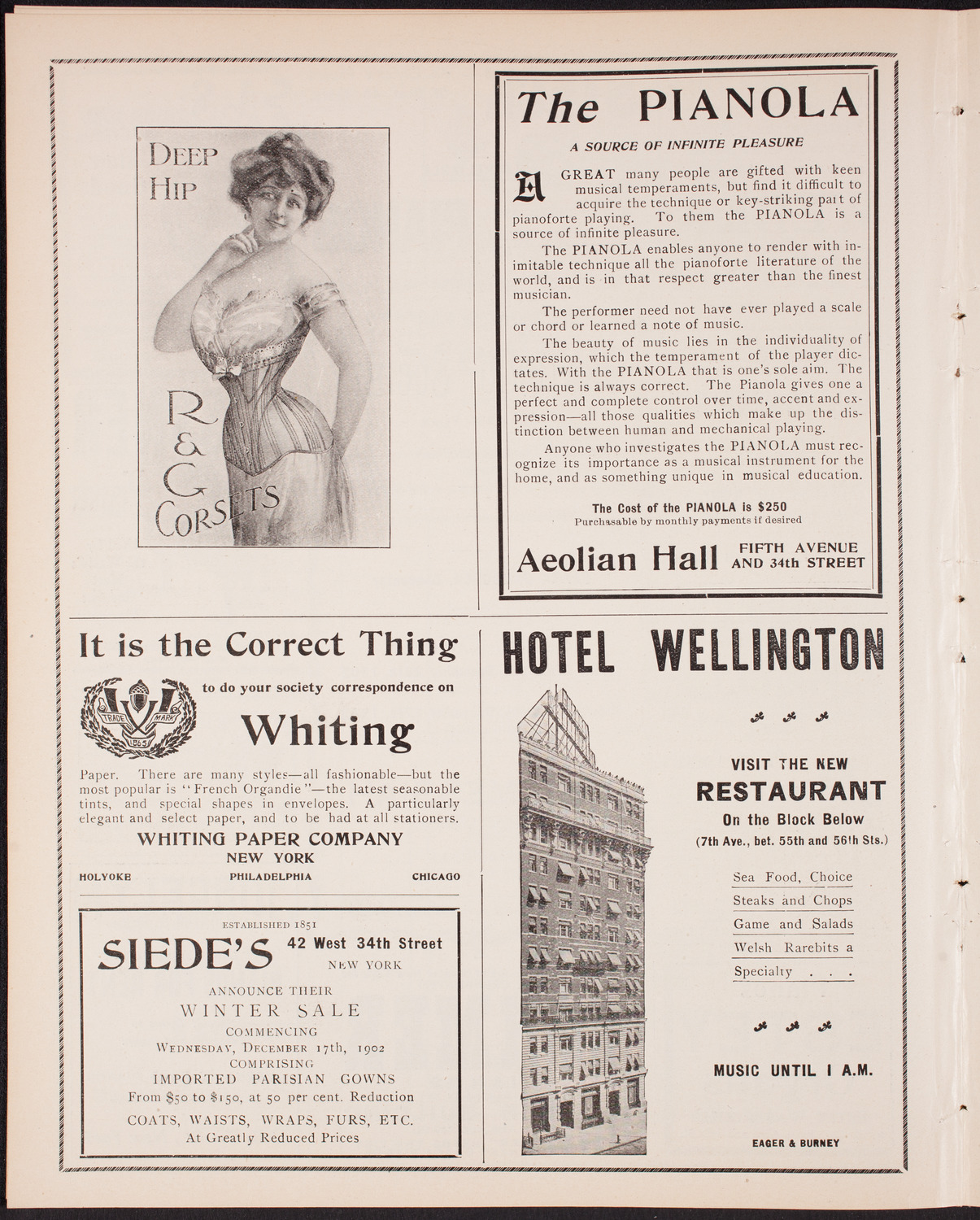Oratorio Society of New York, December 26, 1902, program page 6
