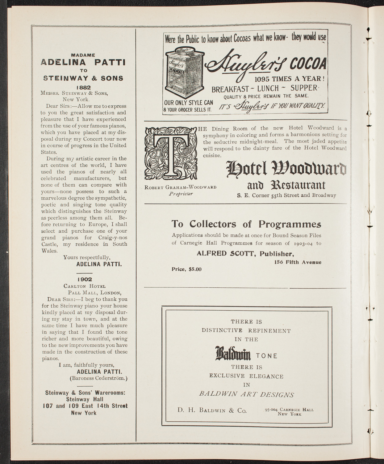 Graduation: Packard Commercial School, May 23, 1904, program page 4