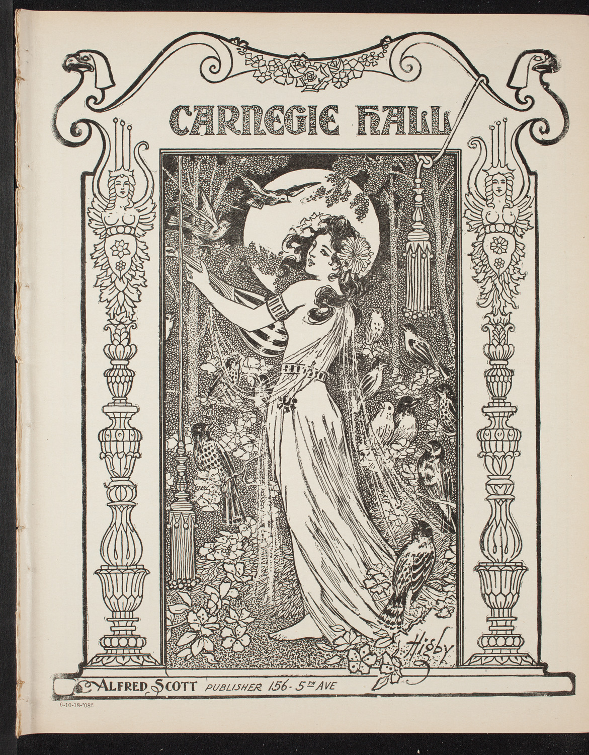 New York College of Music and New York German Conservatory of Music Faculty Concert, October 18, 1908, program page 1