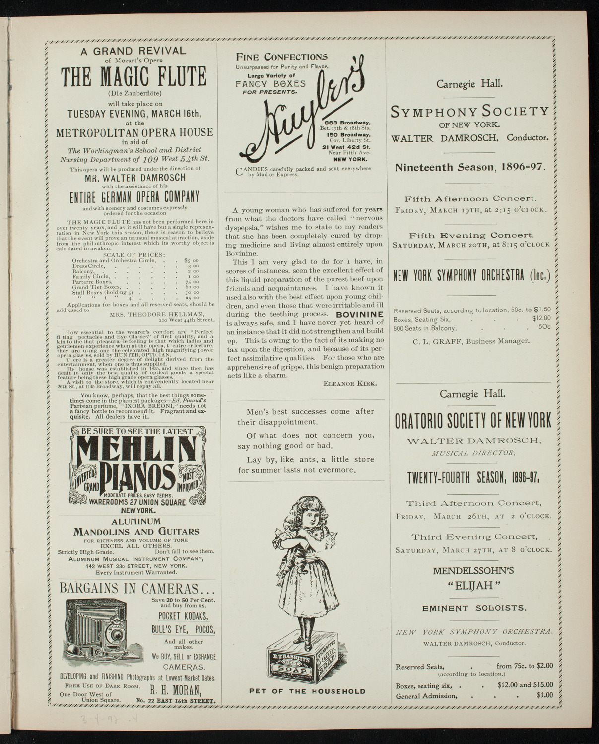 25th Anniversary Meeting: New York Society for the Suppression of Vice, March 2, 1897, program page 7