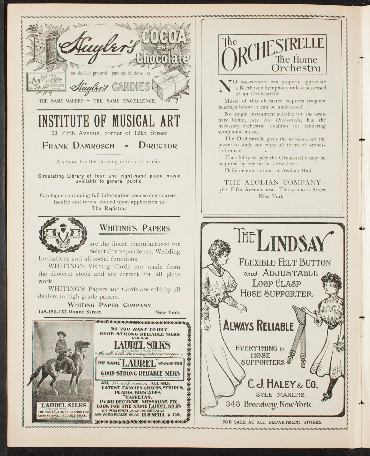 Paul Hartmann's "St. Peter", April 3, 1907, program page 6