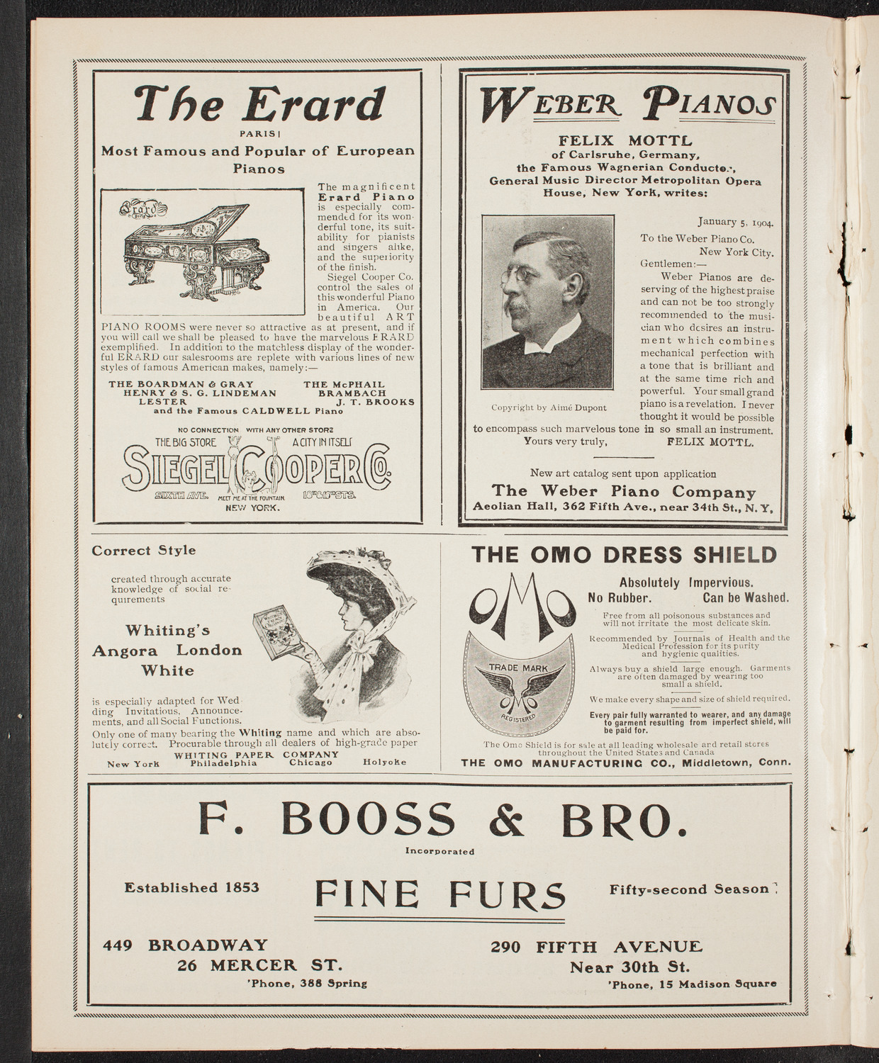 Marie de Rohan with New York Symphony Orchestra, December 13, 1904, program page 6