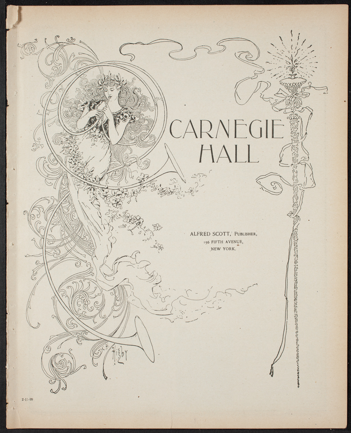 Benefit: Workingman's School and District Nursing Department, February 11, 1899, program page 1