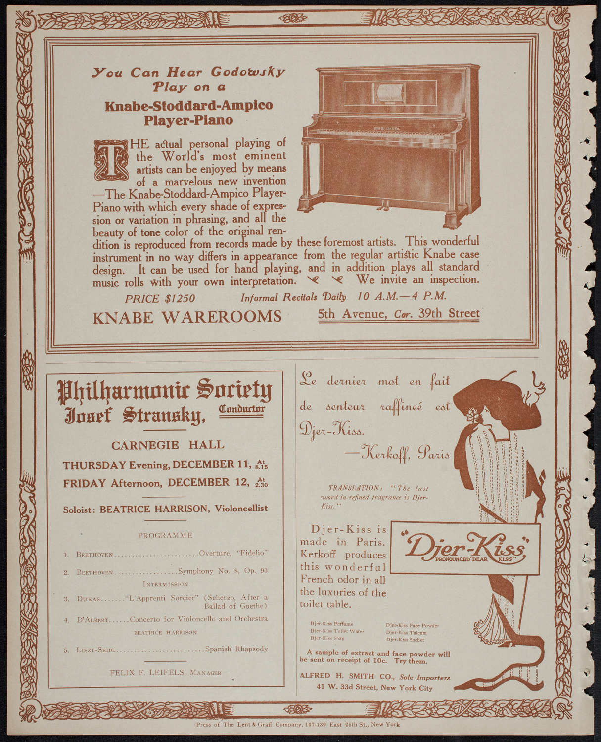 Elmendorf Lecture: The Edge of the Balkan States, December 7, 1913, program page 12