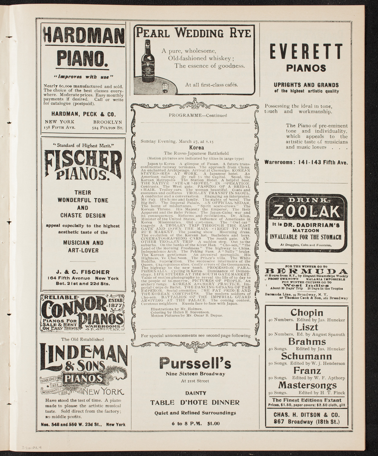 Lecture by Burton Holmes, March 20, 1904, program page 7