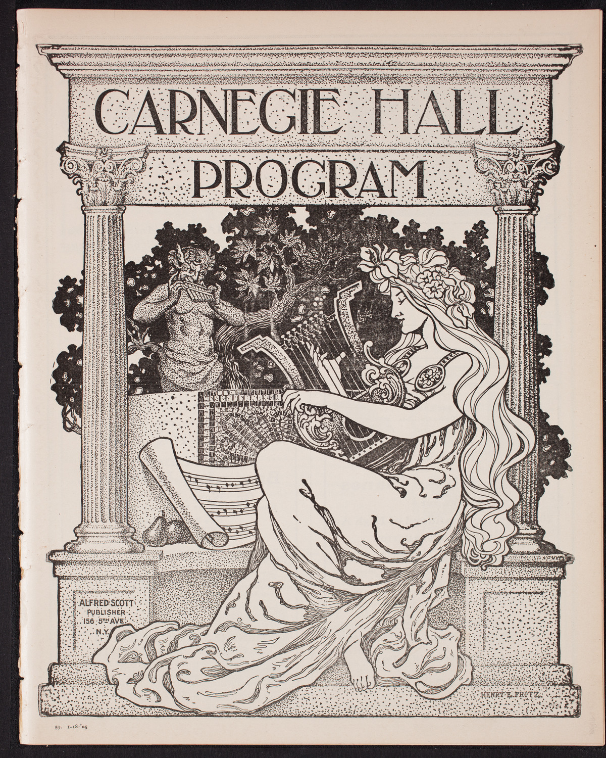 Olga Samaroff, Piano, with the New York Symphony Orchestra, January 18, 1905, program page 1