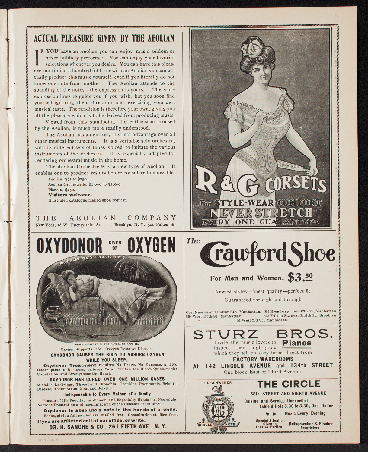 New York Philharmonic, April 4, 1902, program page 9