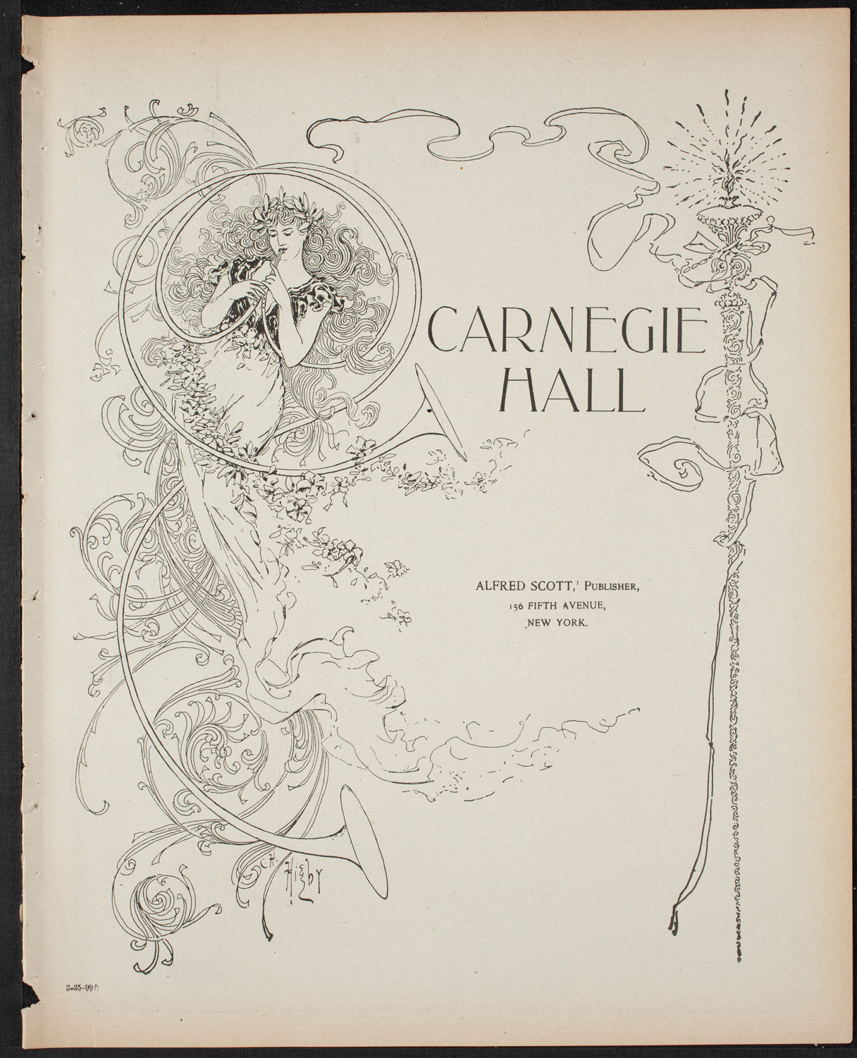 Symphony Concert for Young People, February 25, 1899, program page 1